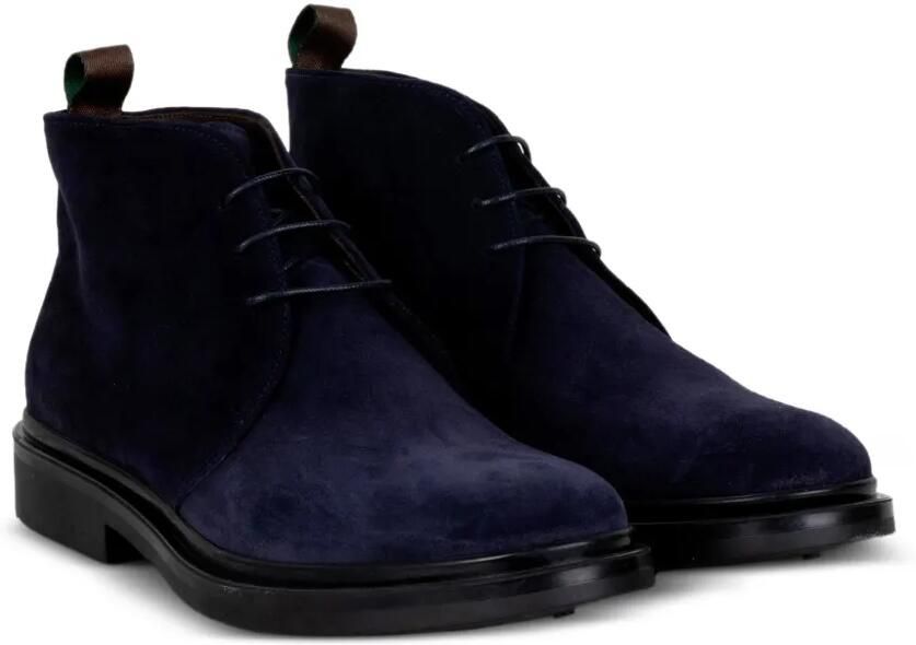 FRANCO FEDELE Suède desert boots met veters Blauw - Foto 2