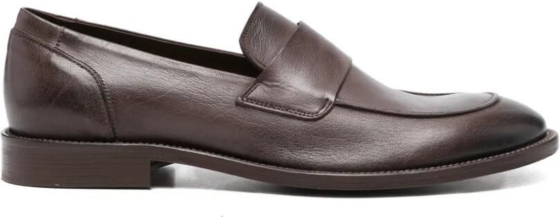 FRANCO FEDELE Leren loafers Bruin