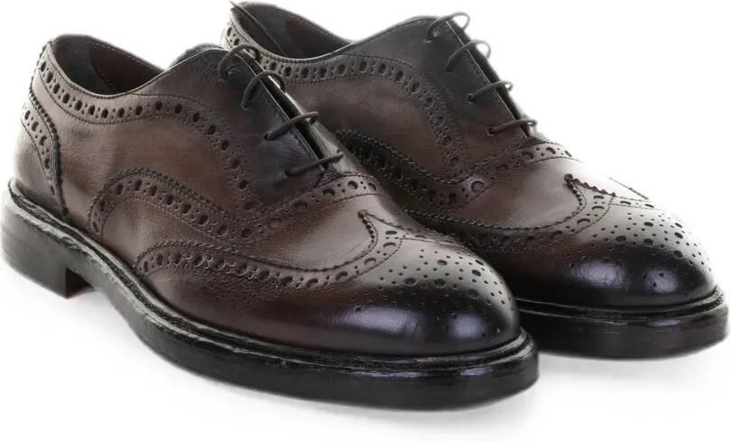 FRANCO FEDELE Oxford schoenen met brogue-detail Bruin - Foto 3