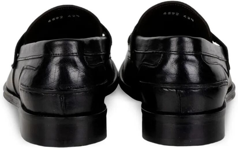 FRANCO FEDELE Penny loafers met vlakken Zwart - Foto 2