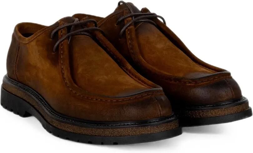 FRANCO FEDELE Suède derby schoenen Bruin - Foto 3