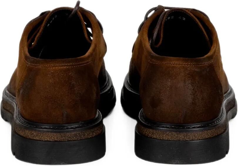 FRANCO FEDELE Suède derby schoenen Bruin - Foto 2