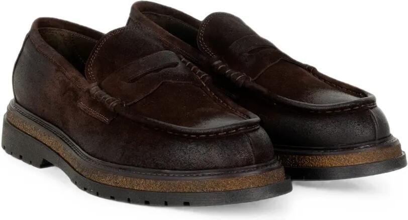 FRANCO FEDELE Suède loafers Bruin - Foto 3