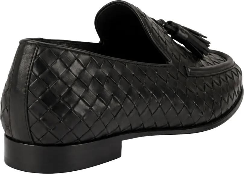 FRANZESE COLLECTION Geweven loafers met kwastje Zwart - Foto 2