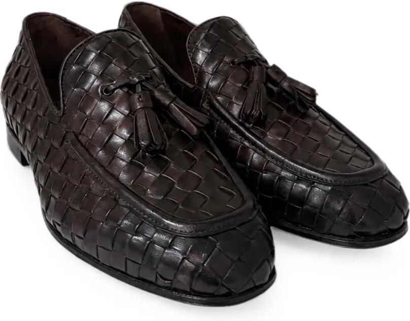 FRANZESE COLLECTION Loafers met kwastje Bruin - Foto 2