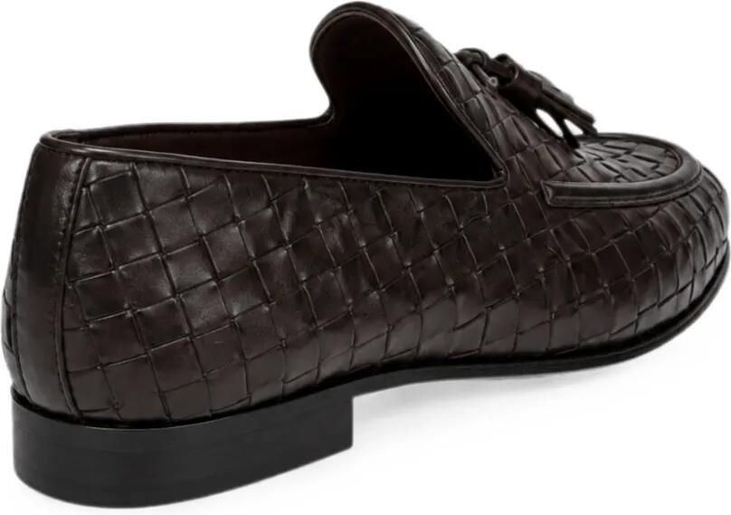 FRANZESE COLLECTION Loafers met kwastje Bruin - Foto 3