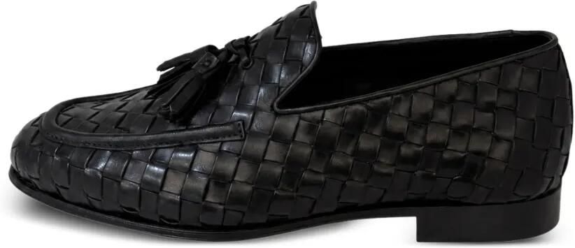 FRANZESE COLLECTION Loafers met kwastje Zwart - Foto 4