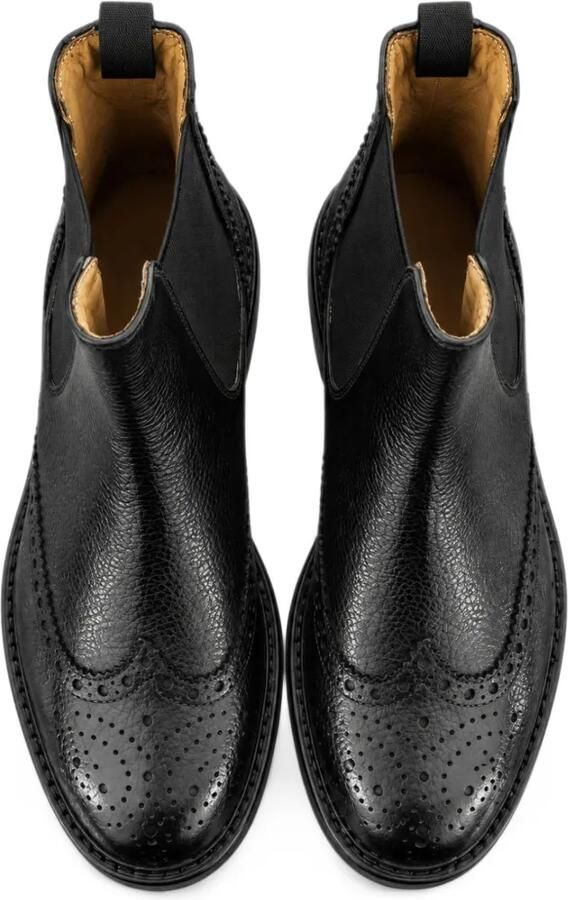 FRANZESE COLLECTION Rolls Royce brogue Chelsea boots Zwart - Foto 3