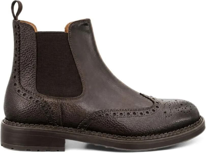 FRANZESE COLLECTION Rolls Royce brogue-detail chelsea boots Bruin
