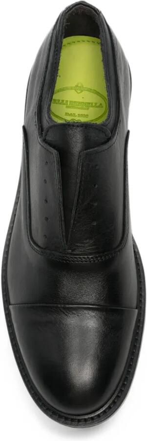 FRATELLI RENNELLA Leren Oxford schoenen met kapneus Zwart