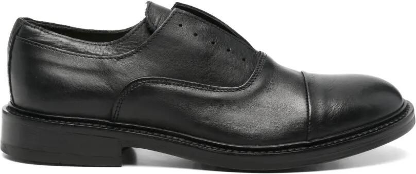 FRATELLI RENNELLA Leren Oxford schoenen met kapneus Zwart - Foto 4