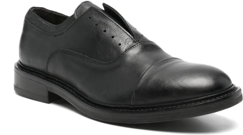 FRATELLI RENNELLA Leren Oxford schoenen met kapneus Zwart - Foto 2
