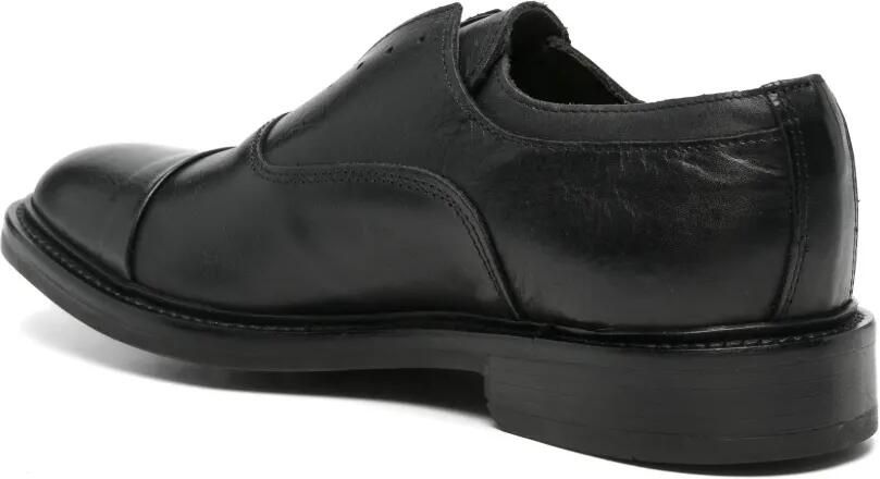 FRATELLI RENNELLA Leren Oxford schoenen met kapneus Zwart - Foto 3