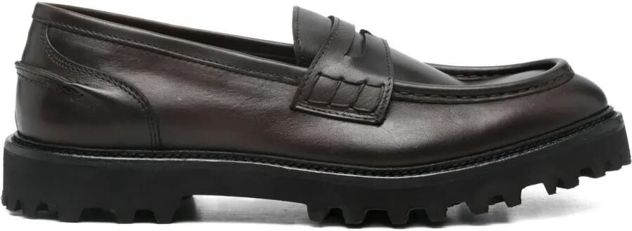 FRATELLI RENNELLA Leren loafers Zwart