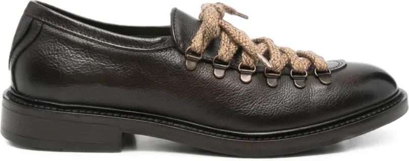 FRATELLI RENNELLA Scott leren sneakers Bruin