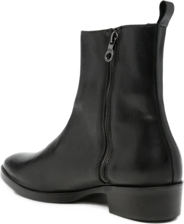 FRATELLI RENNELLA side-zip leather ankle boots Zwart - Foto 2