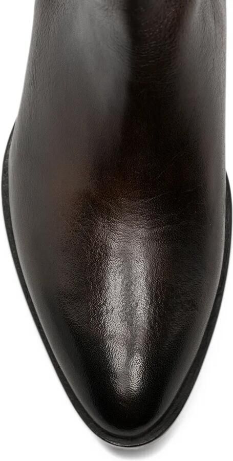 FRATELLI RENNELLA zip-fastening leather boots Bruin - Foto 3