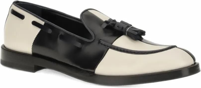 Fratelli Rossetti Brera Damier tassel-detail colour-block loafers Zwart - Foto 2