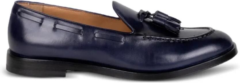 Fratelli Rossetti Brera leren loafers met kwastje Blauw
