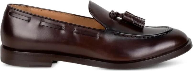 Fratelli Rossetti Brera leren loafers met kwastje Bruin
