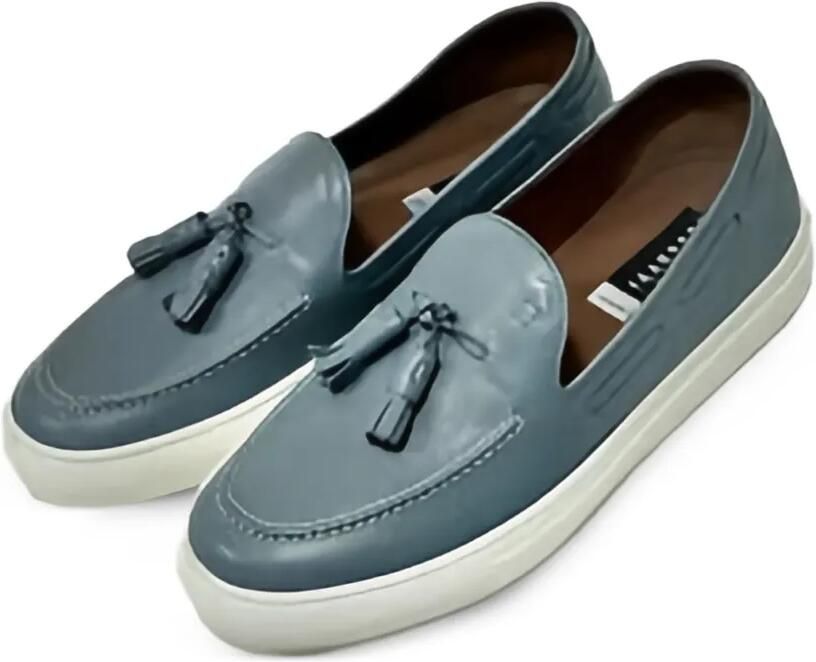 Fratelli Rossetti Brera leren loafers met kwastje Grijs