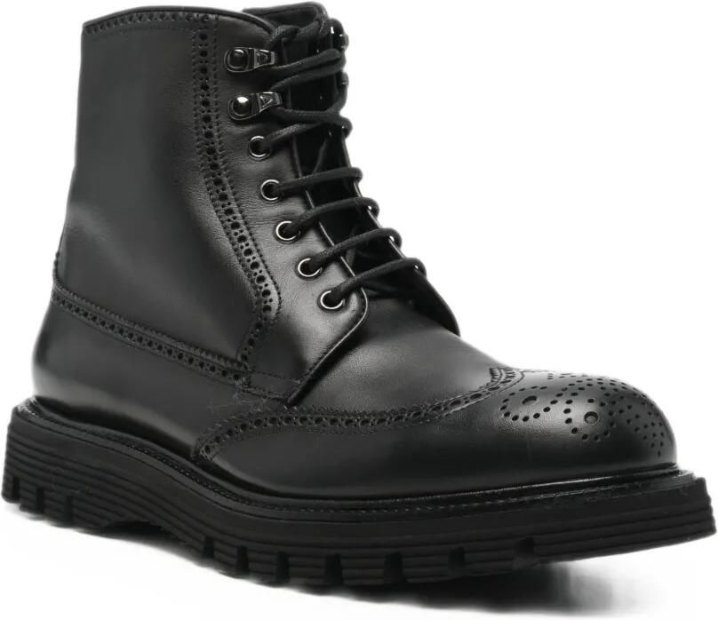 Fratelli Rossetti brogue-detail lace-up boots Zwart - Foto 2