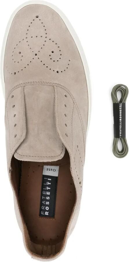 Fratelli Rossetti Geperforeerde loafers Grijs - Foto 2