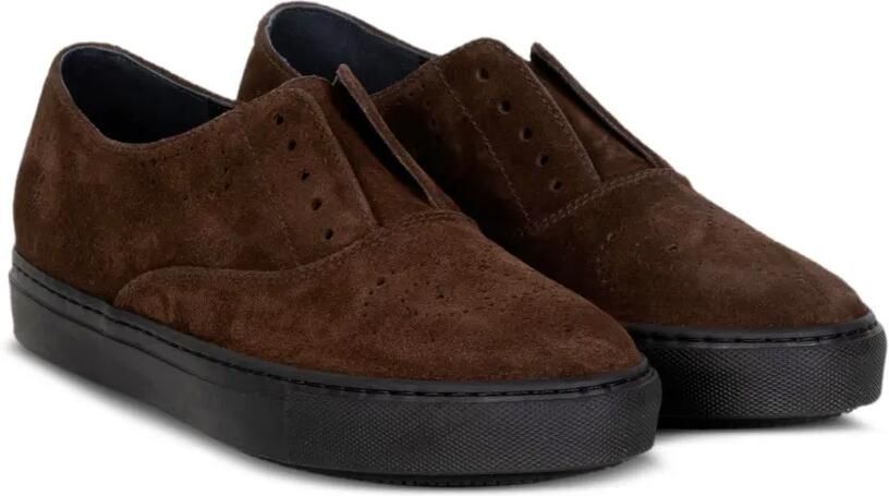 Fratelli Rossetti Hobo Sport suède sneakers met geperforeerde details Bruin - Foto 3