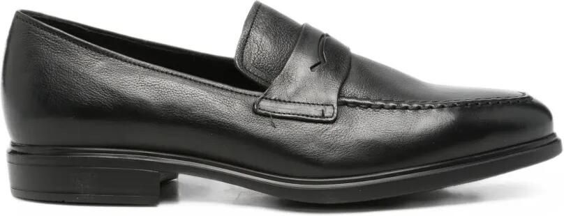 Fratelli Rossetti leather penny loafers Zwart