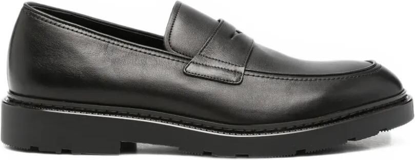 Fratelli Rossetti leather penny loafers Zwart