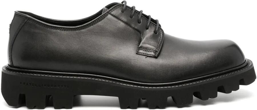 Fratelli Rossetti Leren derby schoenen Zwart