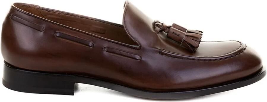 Fratelli Rossetti Leren loafers met kwastjes Bruin