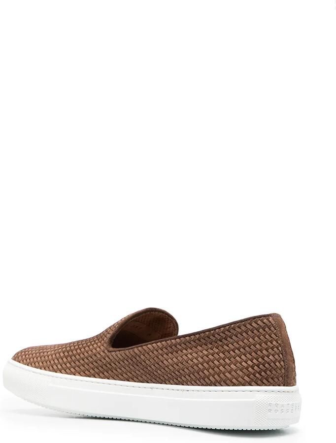 Fratelli Rossetti Loafers met geweven detail Bruin - Foto 2