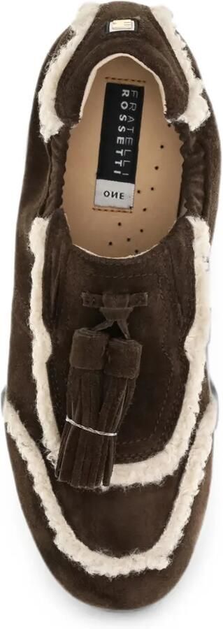Fratelli Rossetti Loafers met lammy afwerking en kwastje Bruin