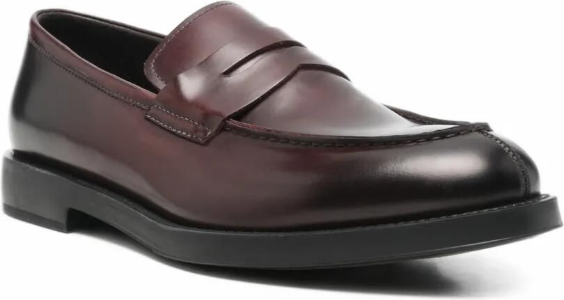 Fratelli Rossetti penny leather loafers Rood