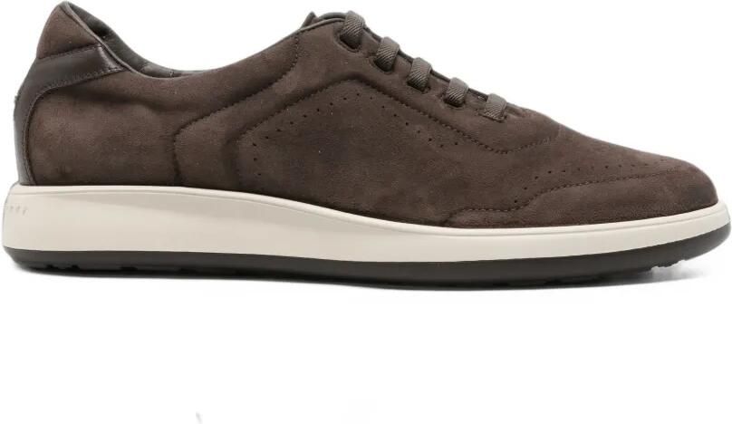 Fratelli Rossetti perforated suede sneakers Bruin