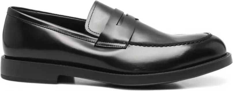 Fratelli Rossetti polished leather penny loafers Zwart