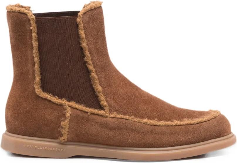 Fratelli Rossetti shearling-trim suede boots Bruin