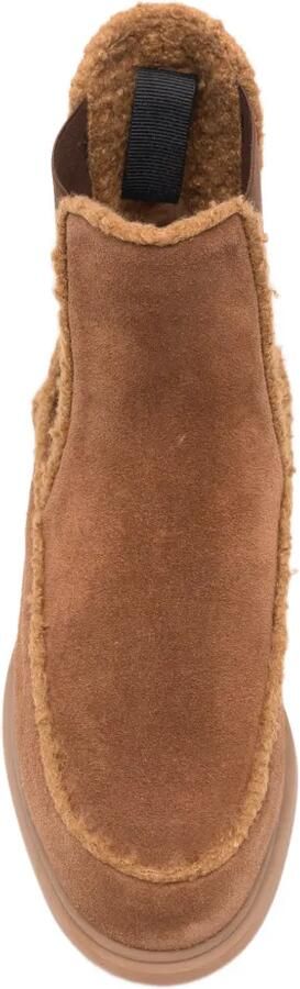 Fratelli Rossetti shearling-trim suede boots Bruin - Foto 3