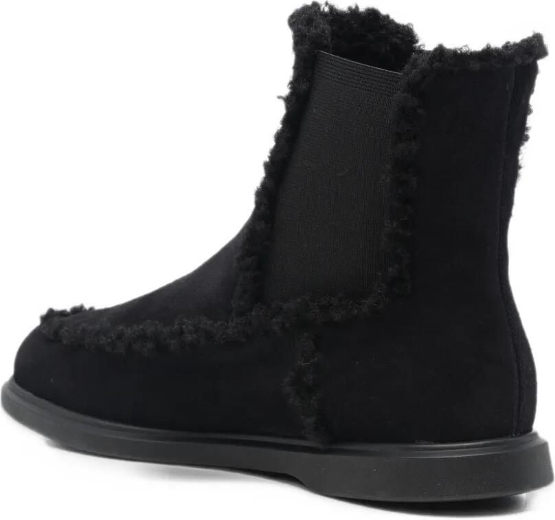 Fratelli Rossetti shearling-trim suede boots Zwart - Foto 2