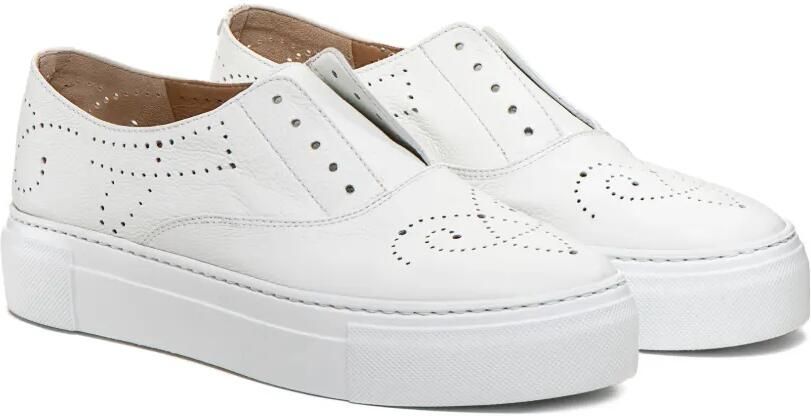 Fratelli Rossetti Slip-on sneakers met brogue-detail Wit - Foto 3