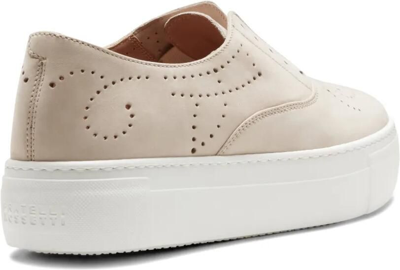 Fratelli Rossetti Slip-on sneakers met geperforeerde details Beige - Foto 4