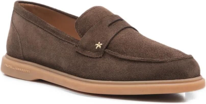 Fratelli Rossetti suede slip-on ballet flats Bruin - Foto 3