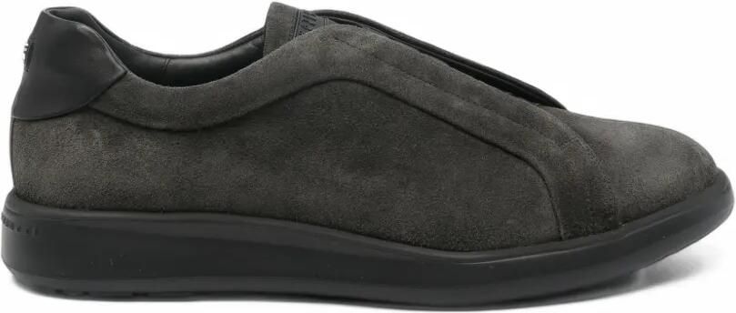 Fratelli Rossetti suede slip-on sneakers Grijs