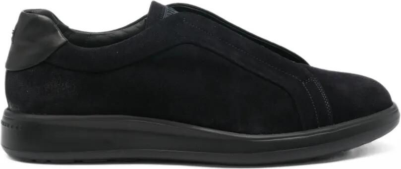 Fratelli Rossetti suede slip-on sneakers Zwart