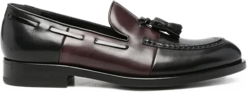 Fratelli Rossetti tassel-detail colour-block loafers Zwart