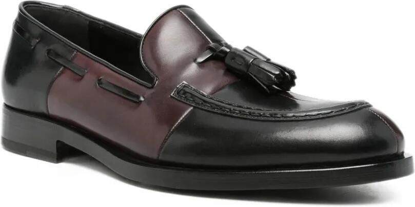 Fratelli Rossetti tassel-detail colour-block loafers Zwart - Foto 2