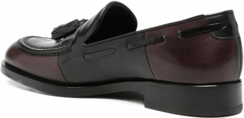 Fratelli Rossetti tassel-detail colour-block loafers Zwart - Foto 3