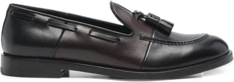 Fratelli Rossetti tassel-detail leather ballet flats Zwart