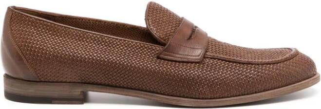 Fratelli Rossetti interwoven leather loafers Bruin